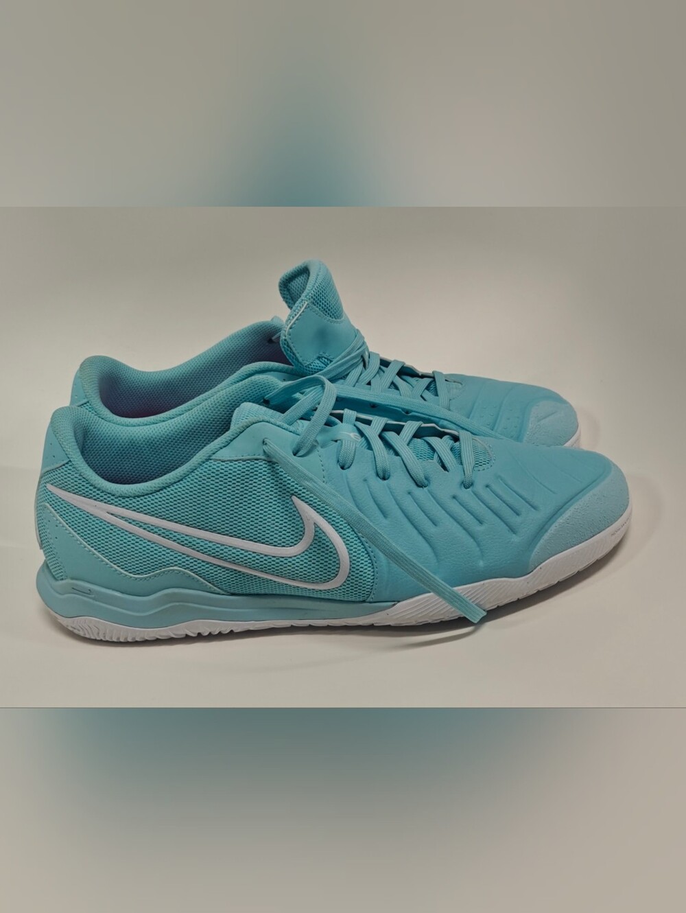 Nike Tiempo Legend 10.5 Academy Indoor Soccer Shoes Aqua Blue Men’s Cleats IC
